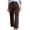 Brown, variant on Cropped Pants for Women Straight Leg Capris Summer Business Casual Work Pants Ankle Length Chino Trousers GN2 XXL