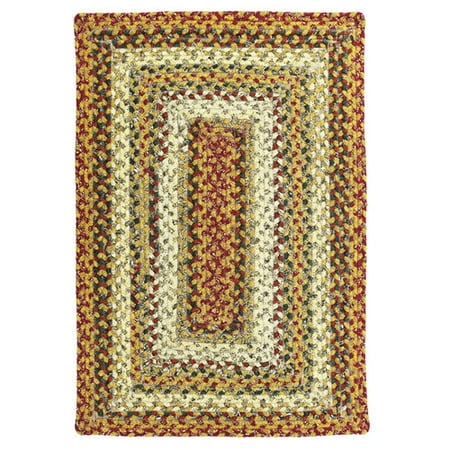 Homespice Decor Cotton Braided Pumpkin Pie Area Rug