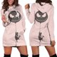 thumbnail image 3 of Vestido con capucha de Jack Skellington, suéter, vestido de moda de Disney, sudadera, vestido con capucha con estampado 3D por todas partes para mujer, 3 of 5