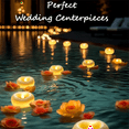 thumbnail image 2 of 12 Pack 2 Inch LED Floating Candle 200 Hour Water Activated Flameless for Pool Decoration, Wedding, 2 of 7