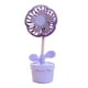 thumbnail image 2 of Ventilador de mano portátil, recargable por USB, ventilador de mesa, operado por base, ventilador de pestañas para maquillaje, mujeres niñas, al aire libre, morado, 2 of 8