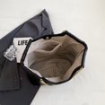thumbnail image 3 of Bolso casual para axila Mujer Correa de cadena PU para trabajo Viajes Escuela Negro, 3 of 8