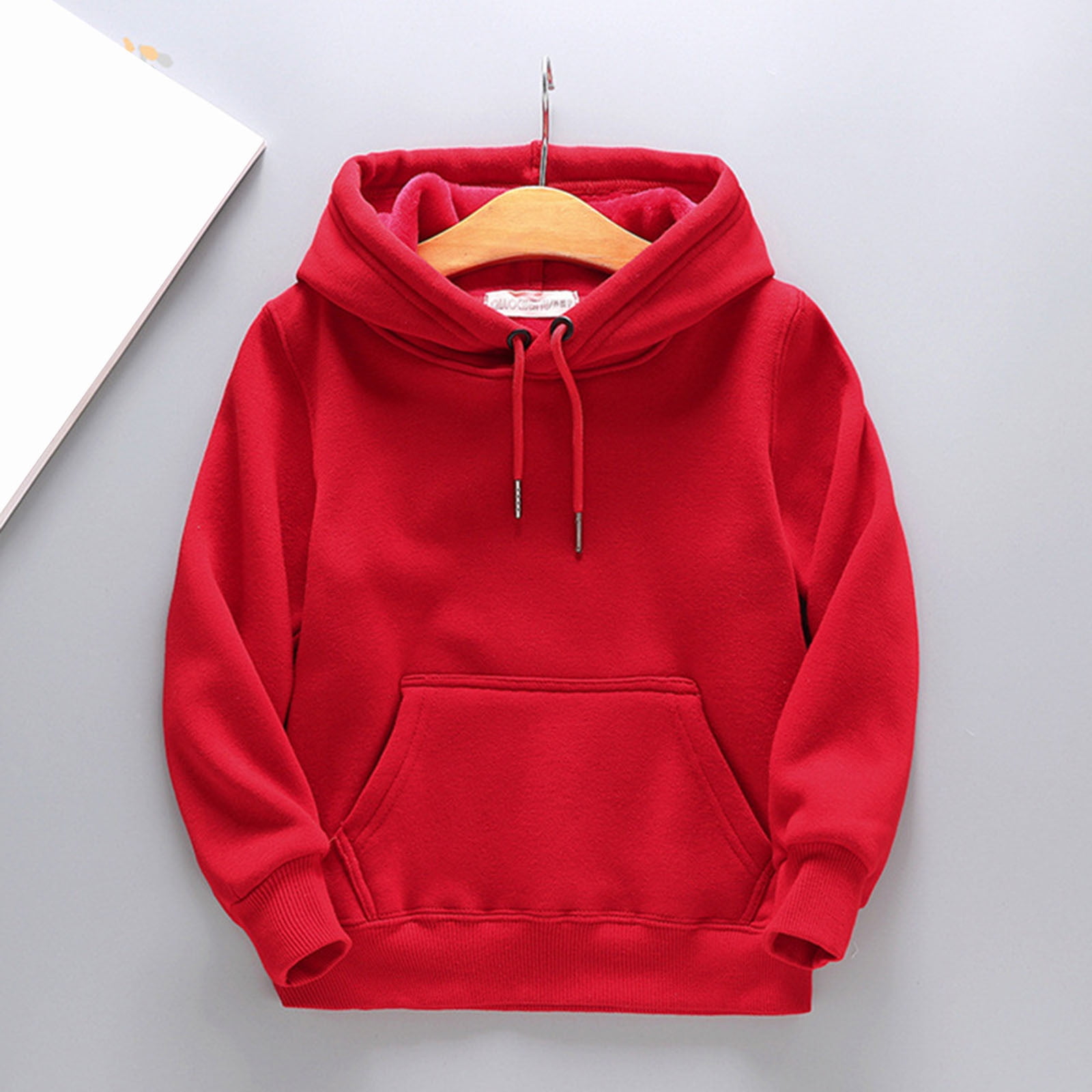 Plain Gray Hoodie Kids Red Hoodie Toddler Baby Hoodie Sweatshirt, Kids Boys  Girls Sport Long Sleeve Pullover Tops 4-5 Years Red - Walmart.com