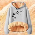 thumbnail image 1 of IMENGL Hiver Printemps Chaud Polaire à Capuche, Gris 5TG, Taille M-5TG, 1 of 4