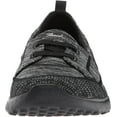 thumbnail image 2 of Skechers Women's Microburst Topnotch Sneaker Black/Black 8.5 Wide, 2 of 8