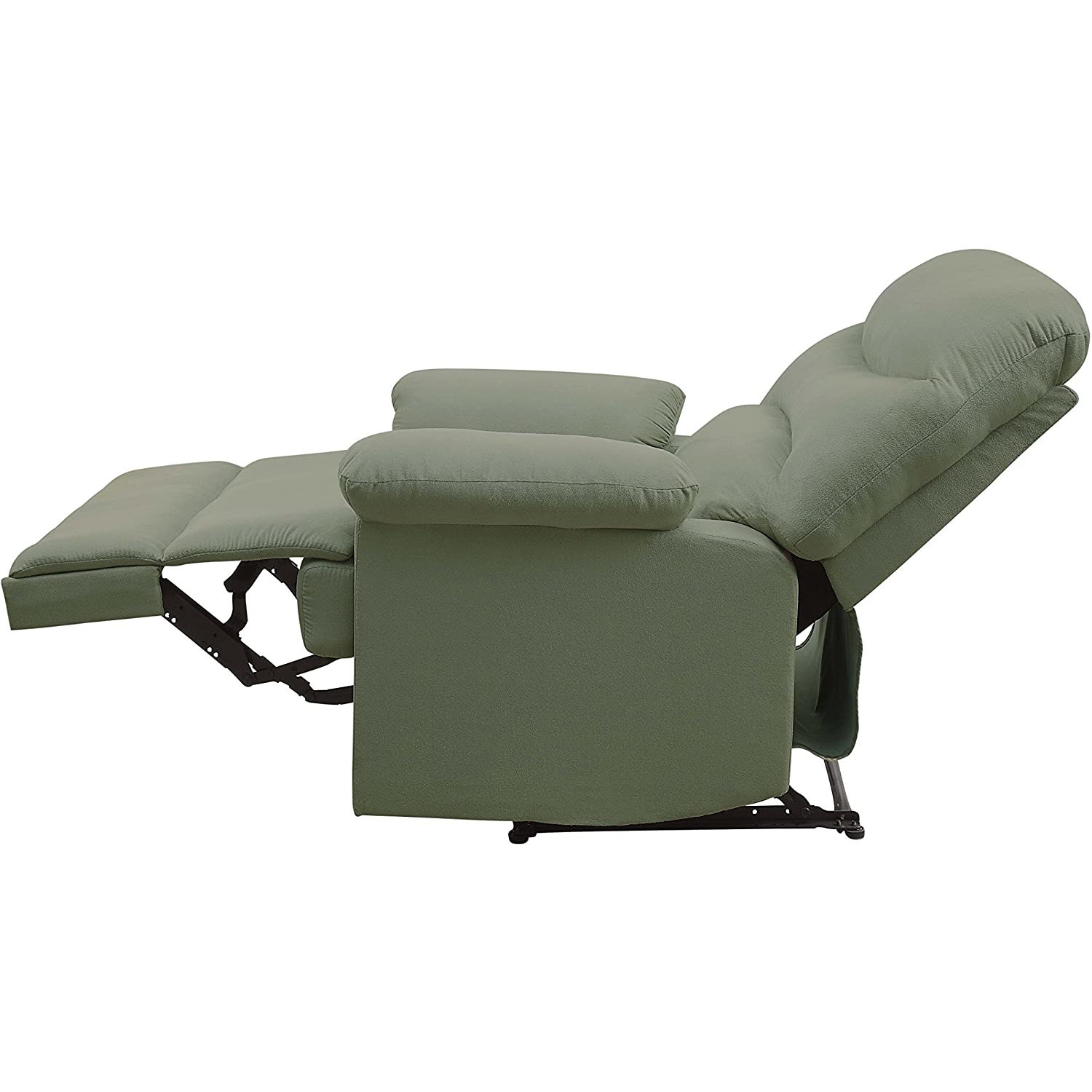 ACME Arcadia Smooth Microfiber Recliner Chair with External Handle, Sage Green - image 5 of 6