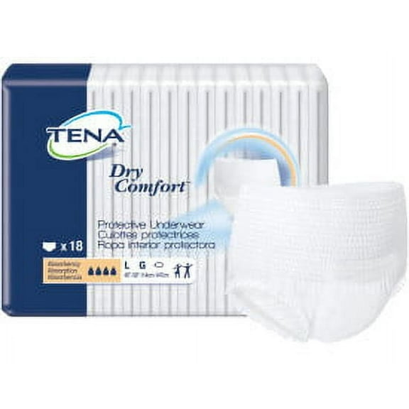 TENA Dry Comfort Protective Underwear, Large, Moderate Absorbency (72 Count)
