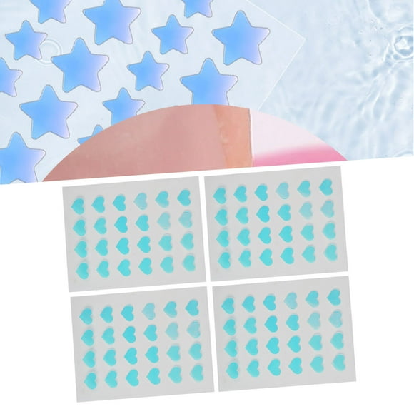 Hydrocolloid Patches, Dustproof Spot Dots Skin Friendly Bonding Reusable Heart Shape Isolate Supply Contamination 4Pcs Cute For Skin Care