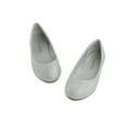 thumbnail image 3 of BURUDANI Kids Girls Princess Flat Shoes Dress Shoes Slip On Wedding Shoes New-Muy Silver/Glitter Size 2, 3 of 6