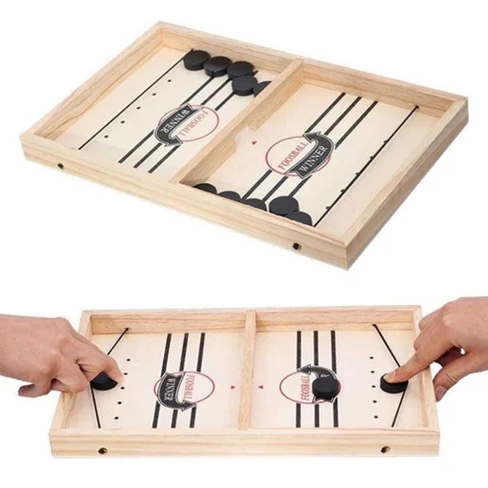 SOOXU Foosball Winner Fast Sling Disc Board Game, 2 in 1 Fast Honda Disc  Game for Party and Family Game