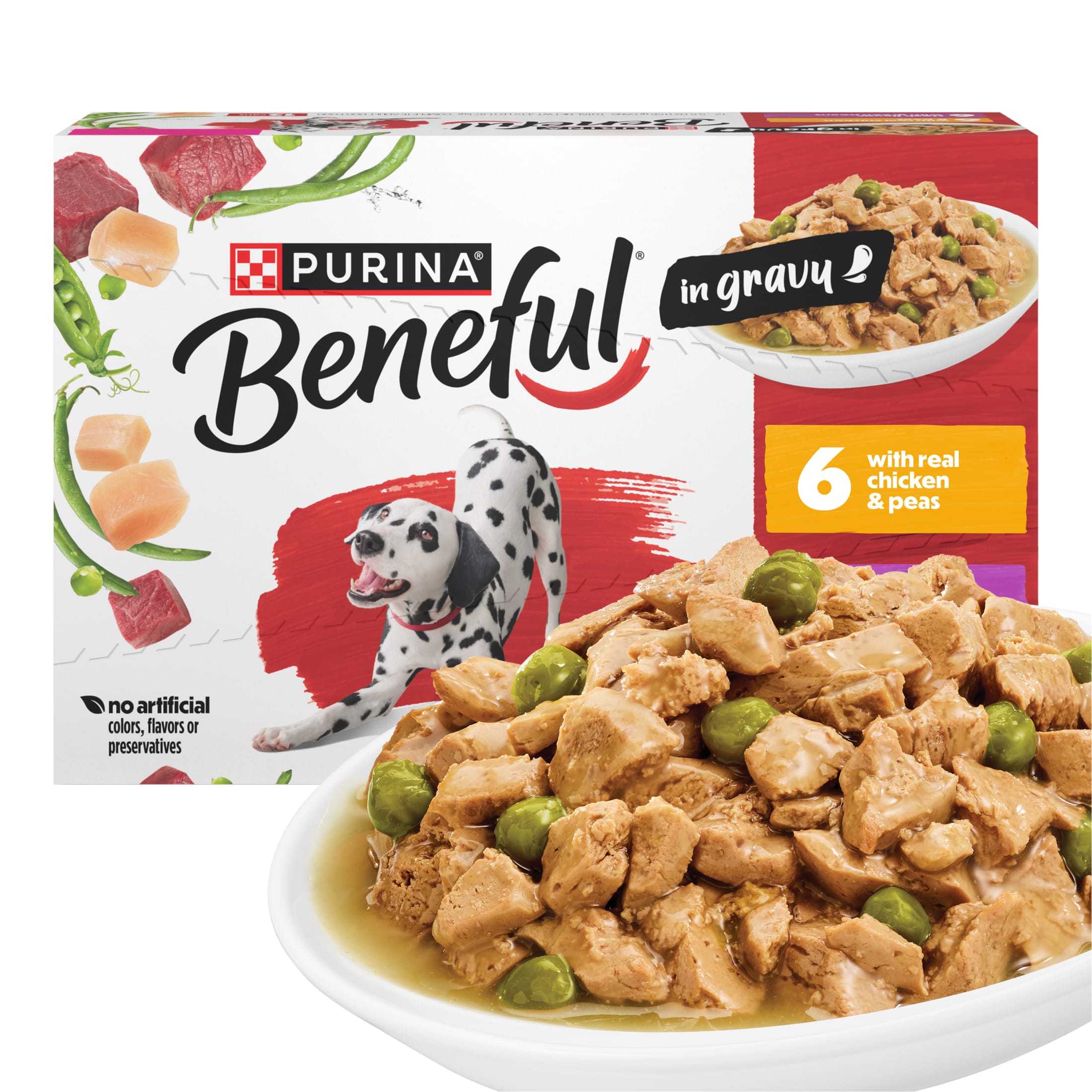 Beneful Wet Dog Food Variety Pack, Chicken & Steak, 12 Pack