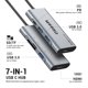 thumbnail image 2 of Adaptador HDMI USB C Hub QGeeM 7 en 1 Tipo C Hub a HDMI 4k 3 puertos USB 3.0, 2 of 8