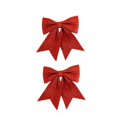 thumbnail image 4 of Siruishop 2 Pieces Christmas Tree Bow Xmas Tree Decor for Backyard Indoor Outdoor Tree Red, 4 of 8
