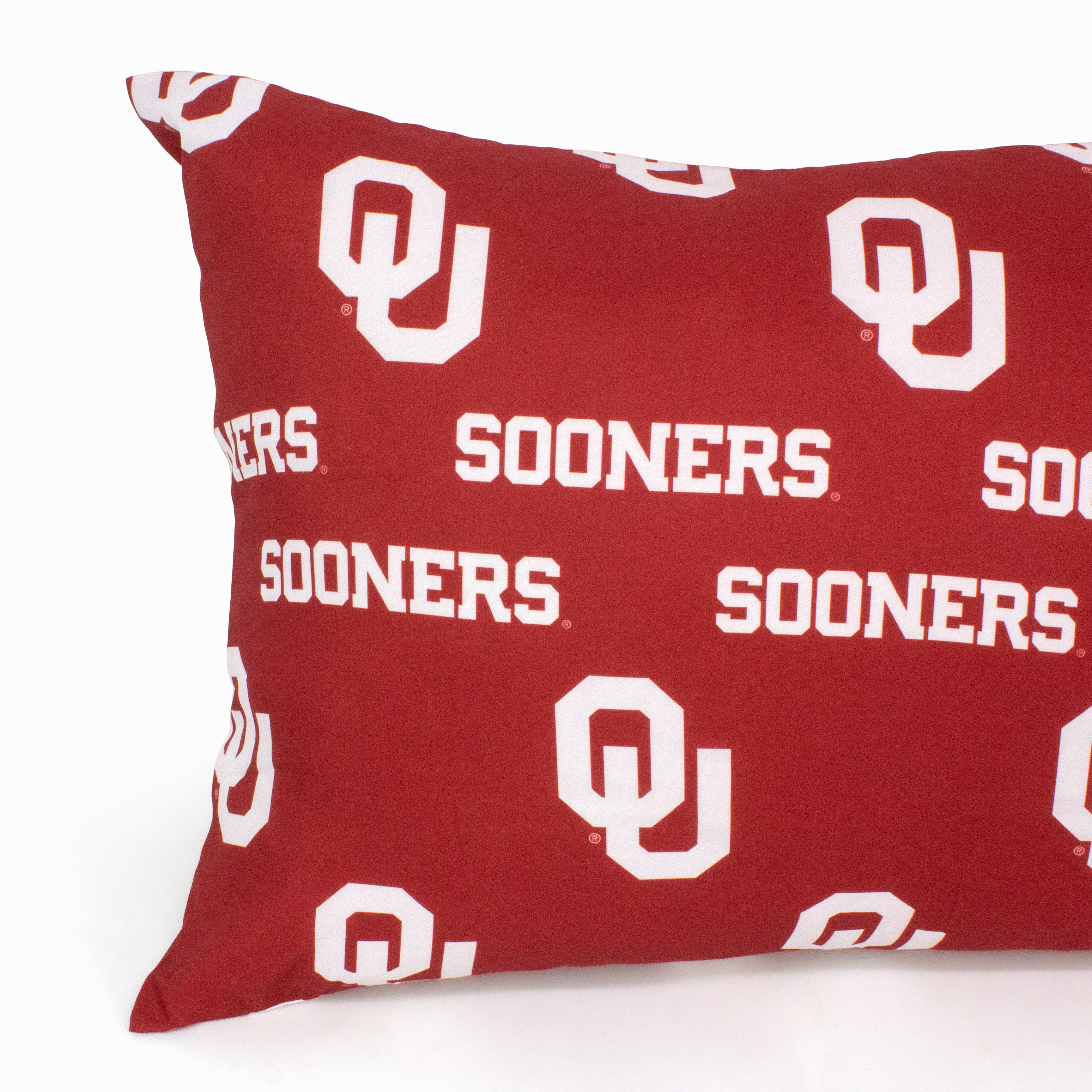 Oklahoma Sooners Pillowcase Pair, Standard, 20" x 30" (2 Standard Pillowcases)