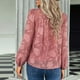 thumbnail image 5 of Tops sólidos de manga larga de ocio de cuello redondo de verano de moda para mujer Fridja czfsfas1980, 5 of 9