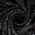 thumbnail image 2 of Zelouf Brielle 2 Tone Placement Sequin  , Sewing, DIY, Crafts Fabric by the Yard, Black/black/irid, 3 Yard, 2 of 3