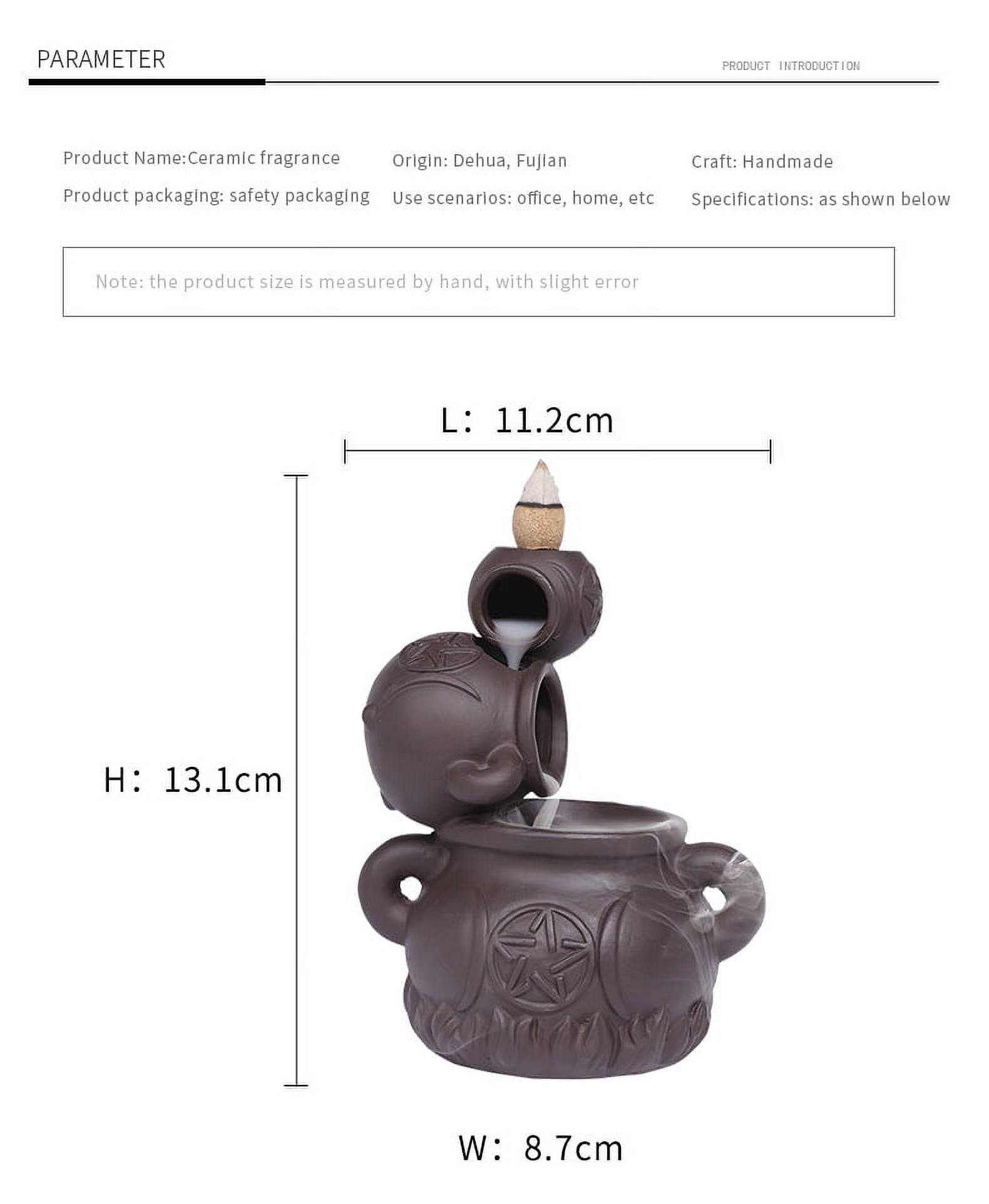 Incense Burner Personalized Backflow Incense Burner Household Sandalwood Burner Creative Home Backflow Aromatherapy Burner Incense Stick Holder