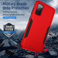 thumbnail image 6 of REQO for Samsung Galaxy S20 FE 5G Case,Galaxy S20 FE 5G Case with Screen Protector [Military Grade Drop Tested] Heavy-Duty Tough Rugged Shockproof Protective Case for Samung S20 FE 6.5", Red, 6 of 6