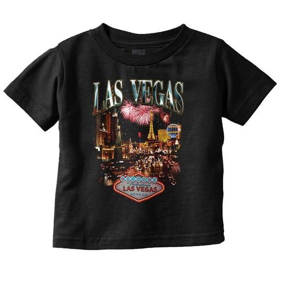 Las Vegas Nevada Casino Fireworks Toddler Boy Girl T Shirt Infant Toddler Brisco Brands 6M