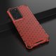 thumbnail image 2 of Funda protectora de PC y TPU a prueba de golpes con diseño de panal para Samsung Galaxy S21 Ultra 5g (blanca), 2 of 5
