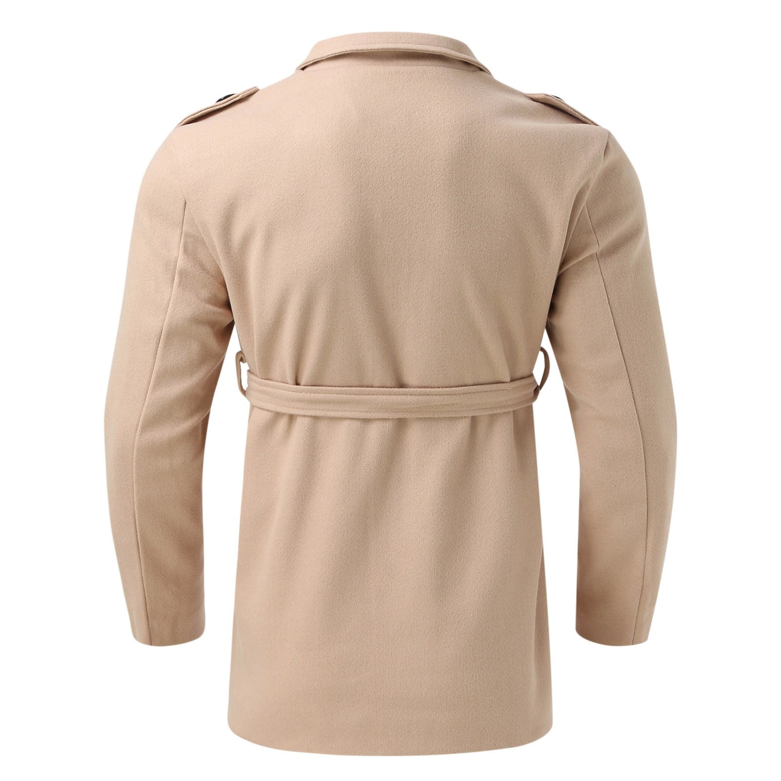 SEMIMAY Male Autumn And Winter Trench Coat Double Striped Button