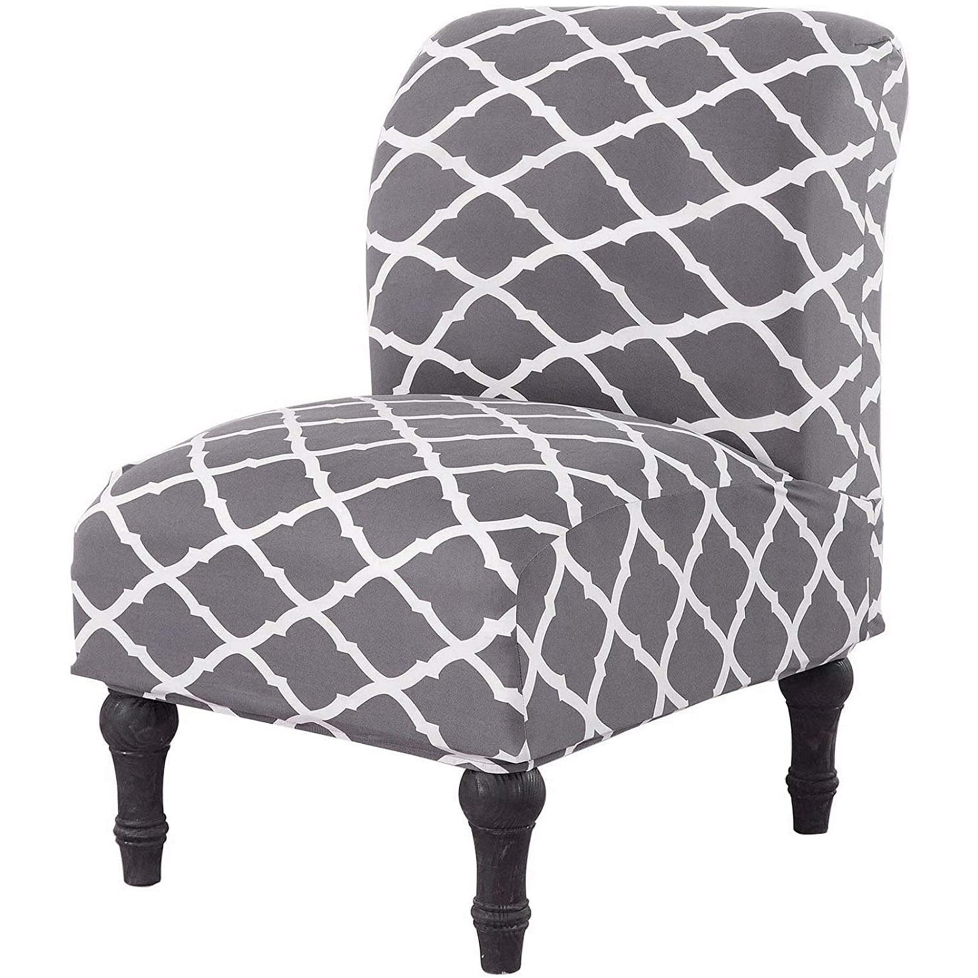 Armless Chair Slipcover Removable, Armless Living Room Chair Slipcovers