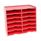 thumbnail image 5 of Herramienta de contenedor de organizador de la bandeja de la artesanía de diamantes 12 cuadrículas de escritorio multipropósito de escritorio bandeja Rojo, 5 of 8
