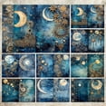 thumbnail image 4 of Handmade Scrapbook Art Craft Paper, A5 Size 16 Sheets Single Sided Special Origami Paper for Scrapbooking Junk Journal Journaling Supplies DIY CardStock Materials, 4 of 5
