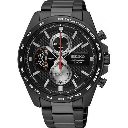 Seiko Analog Quartz 100m Water SEIKO SSB283P1,Men's chronograph,Stainless Steel case and bracelet,date,100m WR,SSB283 ()