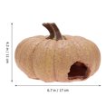 thumbnail image 4 of Creative Hide Nest Creative Rest Cave Adorable House Pumpkin Cave for Reptile Hamster Lizard Fish Turtle (3031), 4 of 8