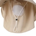 thumbnail image 5 of Noric Women Summer Sun Hat with Face Cover Shield Neck Flap Wide Brim UPF 50+ UV Protection Foldable Hats for Gardening Fishing Outdoor, 5 of 6