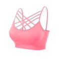 thumbnail image 1 of Made by Olivia Women's Front Triple Criss-Cross Bralette Seamless Sport Bra with Removable Pads, 1 of 4