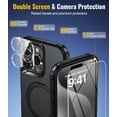thumbnail image 2 of Magnetic Stand for iPhone 16 Pro Max Case with 9H Screen & Lens Protector, 2 of 5