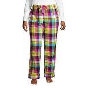 Lands' End Women's Plus Size Print Flannel Pajama Pants