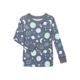 thumbnail image 6 of Wonder Nation Toddler Cotton Long Sleeve Tee and Pants Pajama 3-Pack Set, 6-Piece, Sizes 12M-5T, 6 of 7
