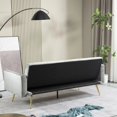 thumbnail image 2 of 71 Inches Velvet Futon Sofa Bed with 2 Pillows,Modern Convertible Futon Couch with Adjustable Backrest,Gray 02, 2 of 8