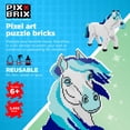 thumbnail image 2 of Pixel Art Puzzle Bricks Pix Brix Star Stable Starshine, 2 of 6