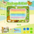 thumbnail image 3 of Writing Water Doodle Mat Learning Toys for Toddlers, Gifts for 3 4 5 6 Years Old Boys, Writing Mat Toddler Toys Ages 3 4 5, Boys Learning Toys Easter Gifts, 3 of 7