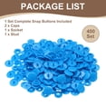 thumbnail image 3 of Uxcell 200 Set Plastic Snaps T5 Round Resin No-Sew Button Fasteners Kit for Clothing Sewing, Red, 3 of 7