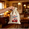 4th of July Linen Drawstring Bags 10Pcs – Patriotic Red White Blue ...