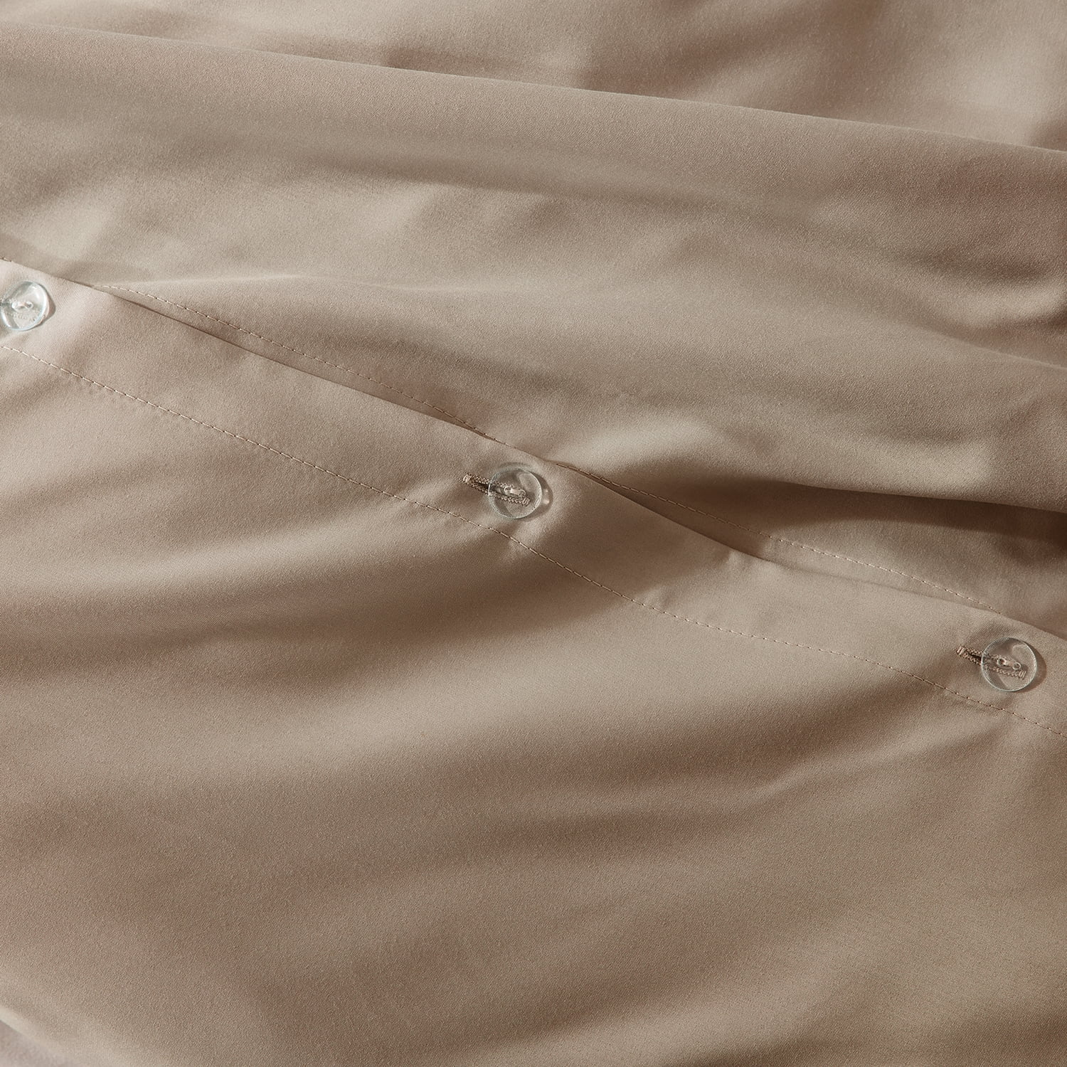 LammaLoe California King Duvet Cover Set, Luxury Microfiber Bedding Sets with 2 Pillow Shamss, Taupe Sand