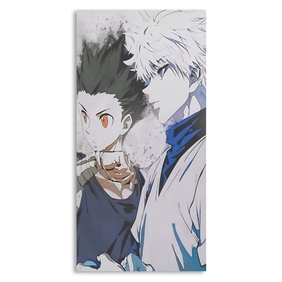 Wall Poster for Bedroom Decor Art Print - Anime Hunter Gon and Killua Poster (Size: 8'x16')