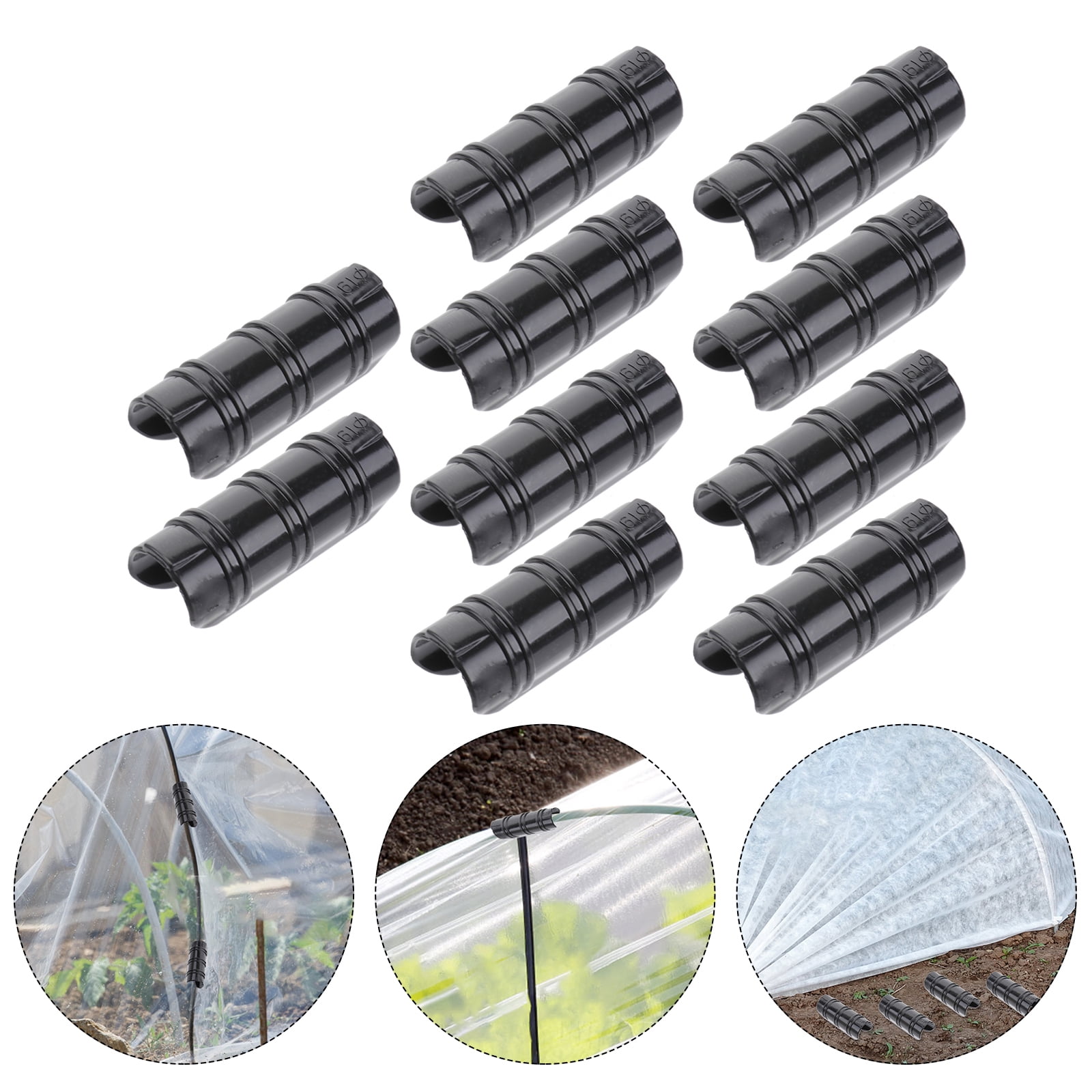 Buy NUOLUX 10 Pcs 19mm Greenhouse ABS Snap Clamp for PVC Pipe for