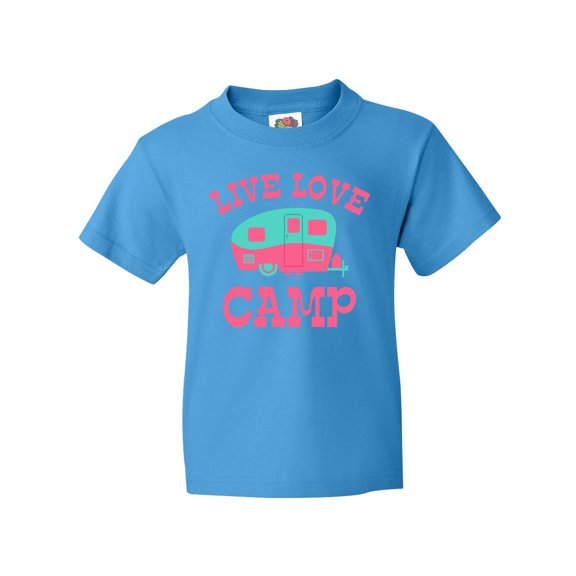 Inktastic Live Love Camp RV Youth T-Shirt