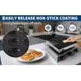 thumbnail image 4 of 25-Hole Mini Dutch Pancake Maker - 900W Non-Stick Electric Poffertjes Pan - Adjustable Temperature & Timer - Stainless Steel, Easy Clean, Commercial Grade - Ideal for Home, Café, Parties, 110V, Silver, 4 of 7