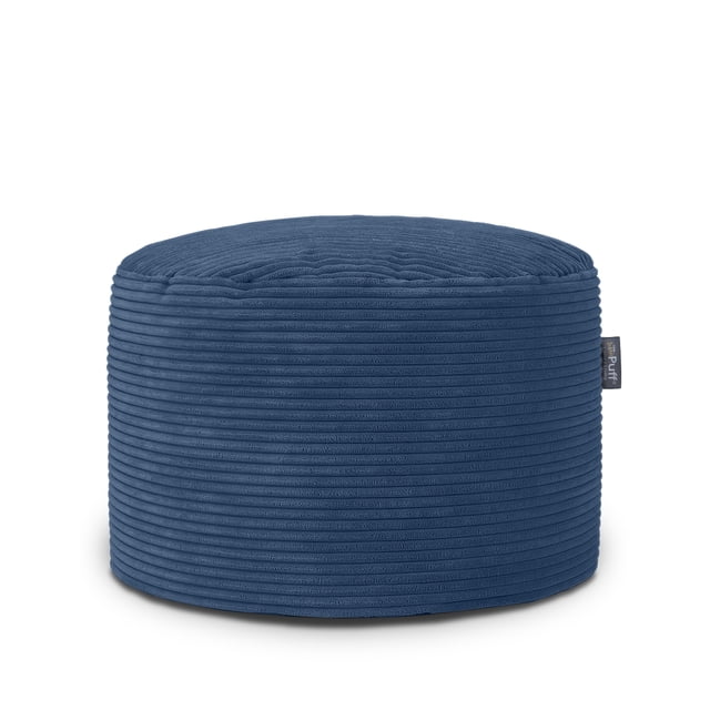 Puff Taburete Vixy Pana color Midnight/Azul Marino baggy