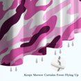 thumbnail image 6 of Purple Pink Camo Classic Shapes Pattern Shower Curtain 84"x72" ,Bathroom Decorative Shower Curtains Set with 12 Hooks,Modern Waterproof Washable Shower Curtain, 6 of 6