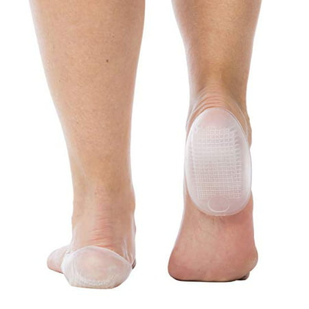 TuliGEL Classic Heel Cups, Shock Absorption Gel Cushion Insert for Plantar Fasciitis and Heel Pain Relief,