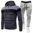 thumbnail image 2 of Men Sweatsuits 2 Piece Sets, Men's Tracksuits Hoodie Outfit Sweatsuit with Pockets Hooded Athletic Tracksuit Casual Jogging Sweatsuits (XXXL,Dark Gray), 2 of 4