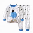 thumbnail image 5 of UAYOTSE Childrens Comfortable and Breathable Long Sleeved Home Clothes Cute Cartoon Pattern Pajama Set,Sizes 2-3 Years, 5 of 5